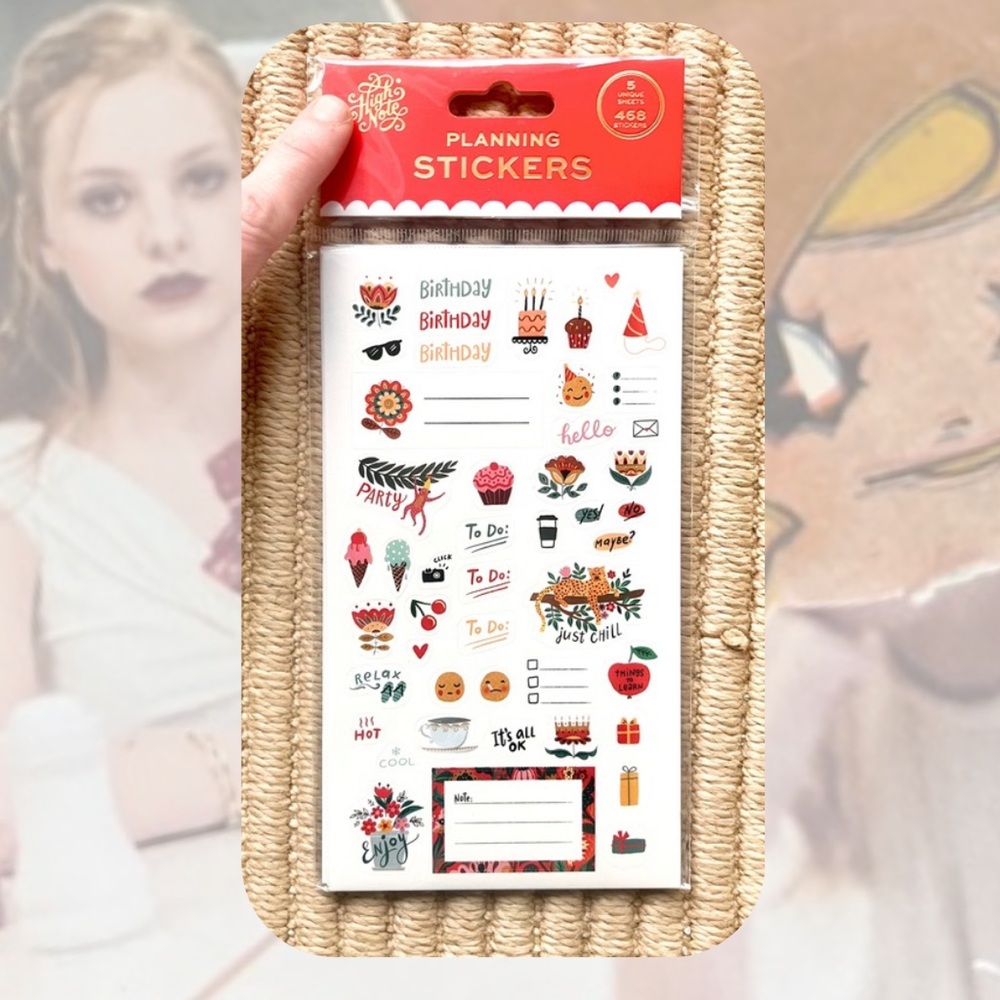 🎉Floral Journal Planner Sticker Set — 5 Sticker Sheets